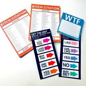 [KNOCK KNOCK] Set of 5 Note Pads & Sticky Tabs